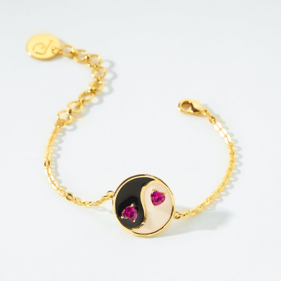 Alloy Woven Gossip Yin And Yang Pendant Stitching Bracelets | White  bracelets, Womens bracelets, Yin yang necklace
